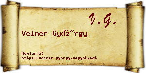 Veiner György névjegykártya